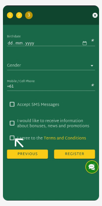 The image includes a button for agreeing to the terms and conditions.