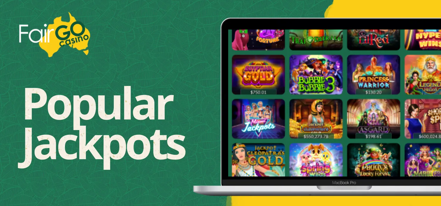 Popular Fair Go Australia casino jackpots