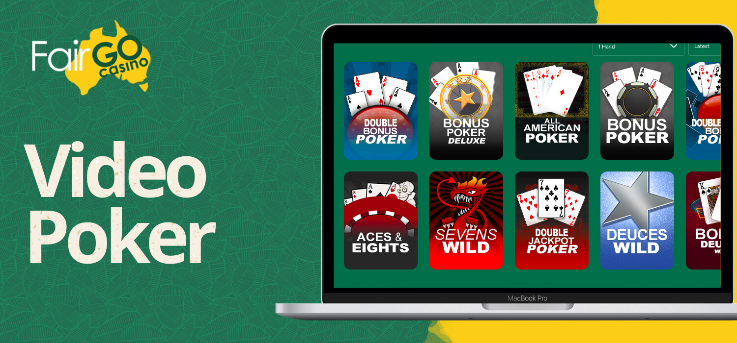 Learn how video poker works at Fair Go Casino